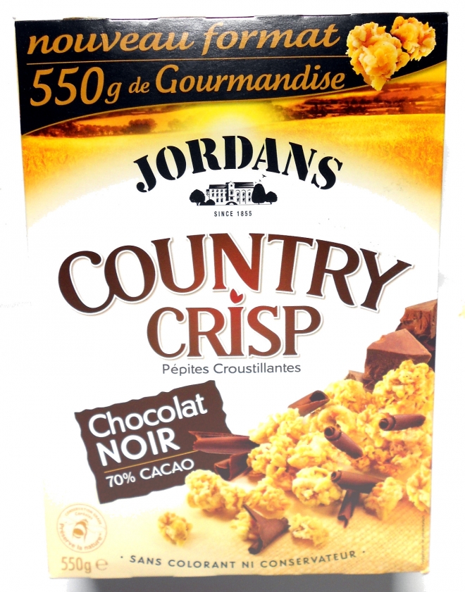 JORDANS Country crisp choco.noir 550g