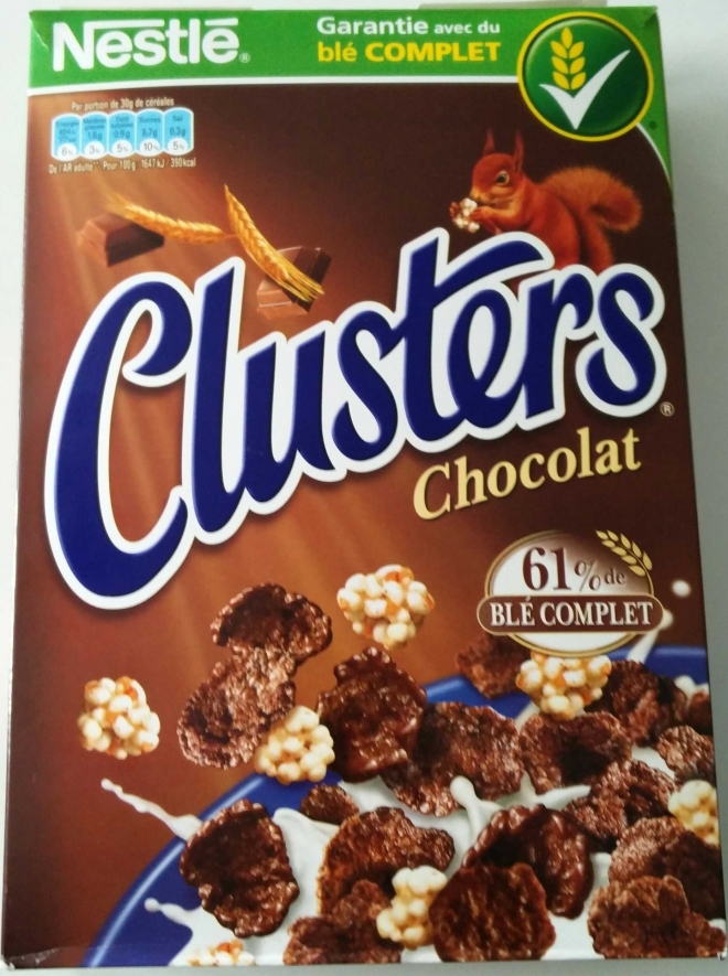 NESTLE Clusters chocolat 400g